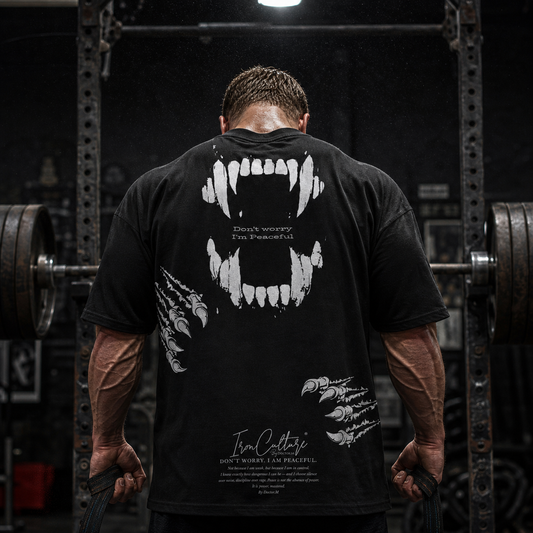 Don’t Worry, I’m Peaceful - Oversized T-Shirt Herren – 270 GSM Heavyweight | IronCulture®