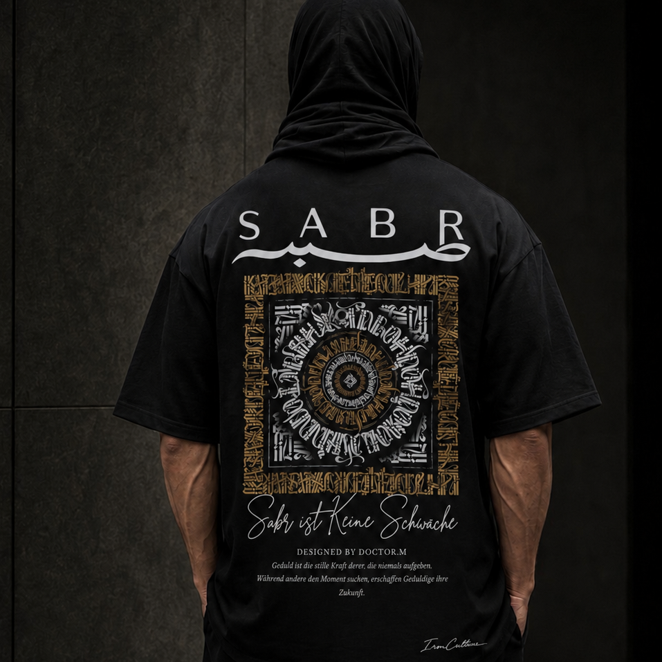 SABR - صبر - Oversized T-Shirt Herren – 270 GSM Heavyweight | IronCulture®