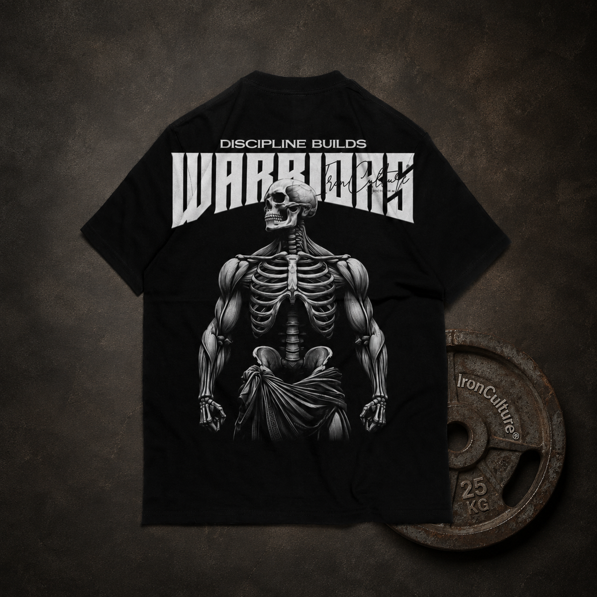 Discipline Builds Warrior - Oversized T-Shirt Herren – 270 GSM Heavyweight | IronCulture®