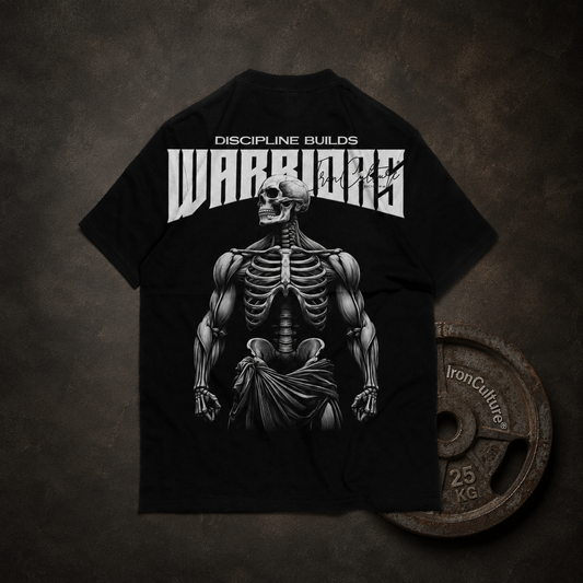 Discipline Builds Warrior - Oversized T-Shirt Herren – 270 GSM Heavyweight | IronCulture®