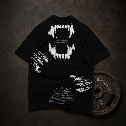Don’t Worry, I’m Peaceful - Oversized T-Shirt Herren – 270 GSM Heavyweight | IronCulture®