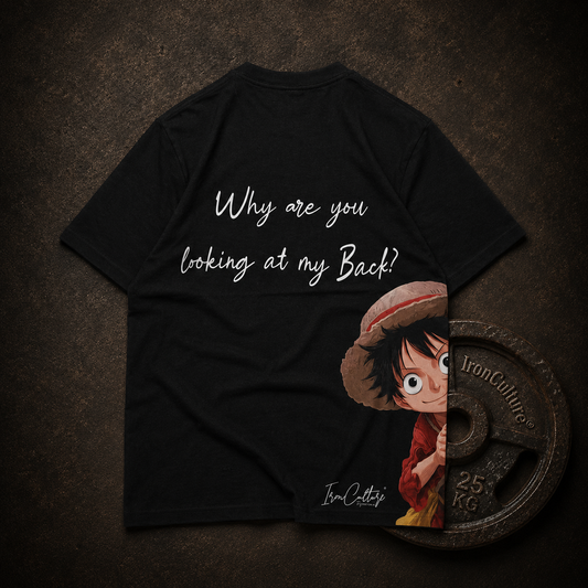 Why Are You Looking at My Back? - Oversized T-Shirt Herren – 270 GSM Heavyweight | IronCulture®
