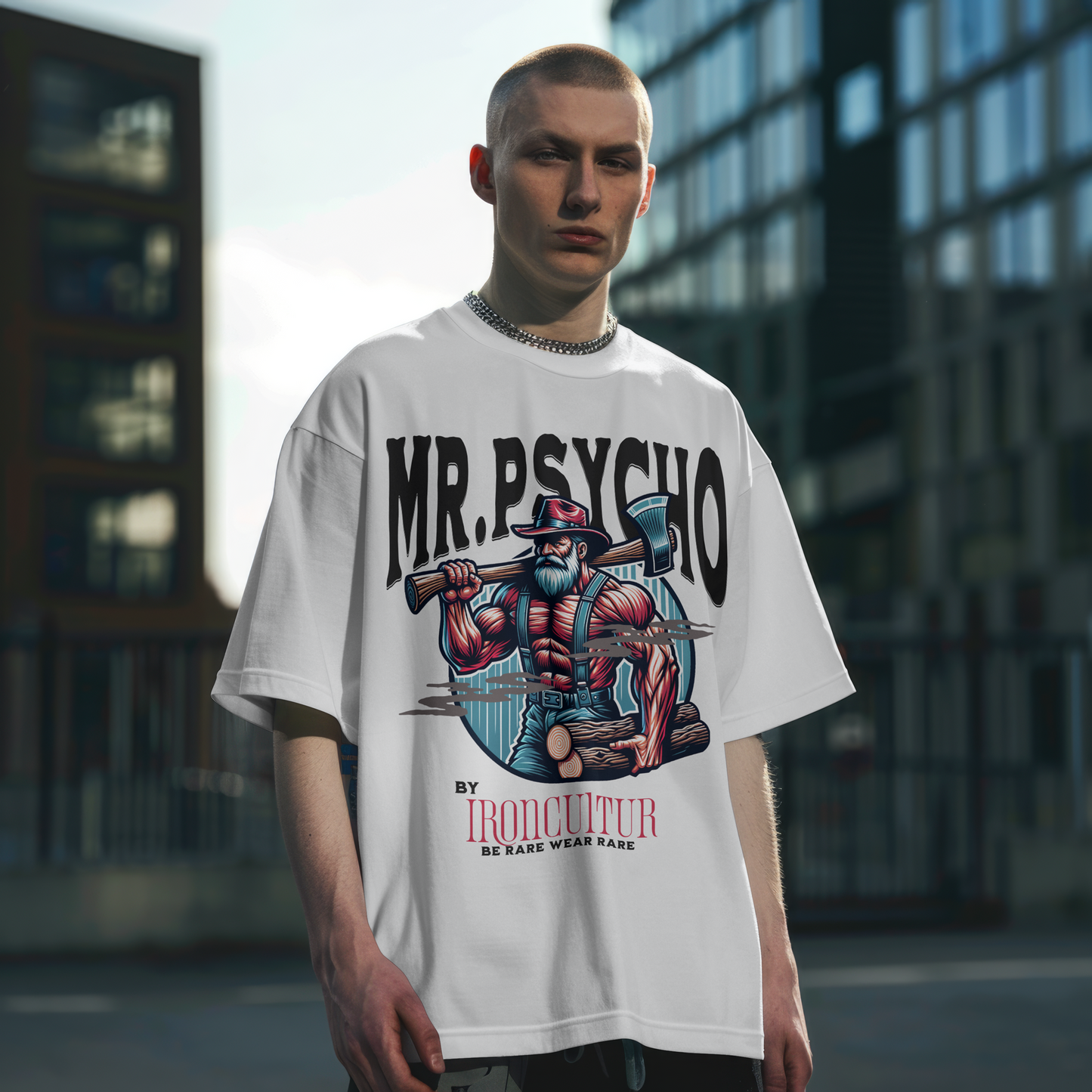 Mr. Psycho Oversize T-Shirt | IRONCULTUR Street & Gym Wear