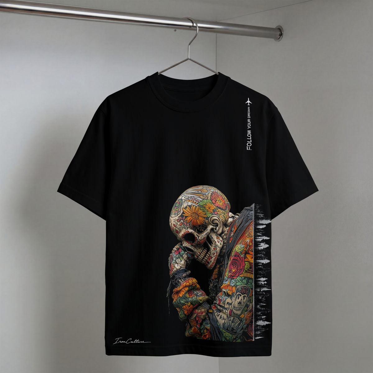 FOLLOW YOUR DREAMS - Oversized T-Shirt Herren – 270 GSM Heavyweight | IronCulture®