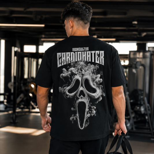 CARDIO HATER – Oversized T-Shirt Herren – 240 GSM Heavyweight | IronCulture®