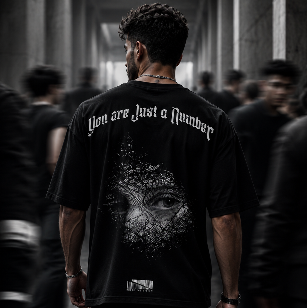 YOU ARE JUST A NUMBER - Oversized T-Shirt Herren – 240 GSM Heavyweight | IronCulture®