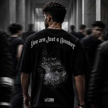 YOU ARE JUST A NUMBER - Oversized T-Shirt Herren – 240 GSM Heavyweight | IronCulture®
