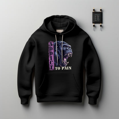 Addict to Pain Gorilla Hoodie – Premium Oversized Heavy Cotton Hoodie für Training & Streetwear