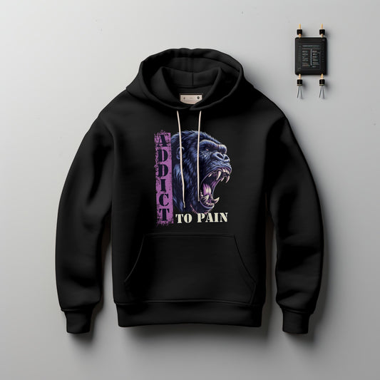 Addict to Pain Gorilla Hoodie – Premium Oversized Heavy Cotton Hoodie für Training & Streetwear