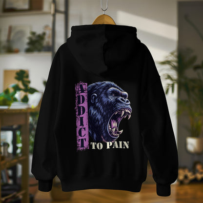 Addict to Pain Gorilla Hoodie – Premium Oversized Heavy Cotton Hoodie für Training & Streetwear