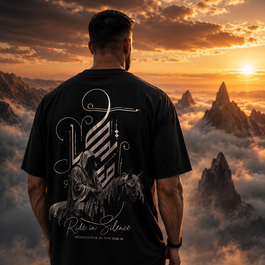 Ya Msafir Wahdak - Silent Rider - Oversized T-Shirt Herren – 270 GSM Heavyweight | IronCulture®