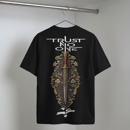 TRUST NO ONE - Oversized T-Shirt Herren – 270 GSM Heavyweight | IronCulture®