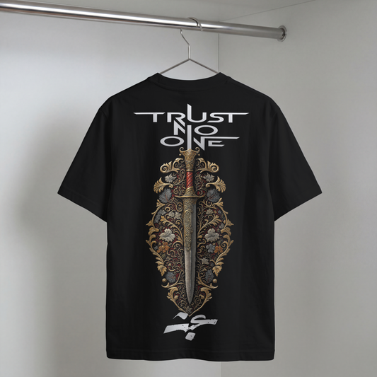 TRUST NO ONE - Oversized T-Shirt Herren – 270 GSM Heavyweight | IronCulture®